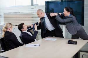 Photo of Office Argument and physical altercation leading to charges needing defense from Assault and Battery Defense Lawyers