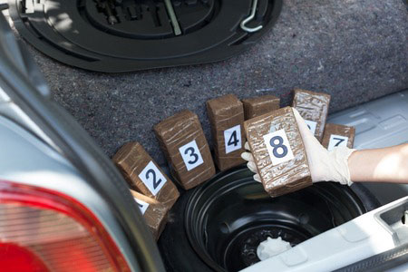 Photo of a Drug Trafficking Bust which often results in the need of drug trafficking defense lawyers
