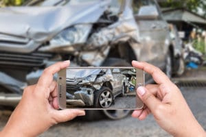Documenting the scene of a car accident with photos can help Car Accident Lawyers with your case.