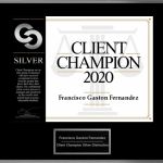 Tampa Lawyer Frank G. Fernandez receives 2020 Client Champion Award for exceptional client reviews